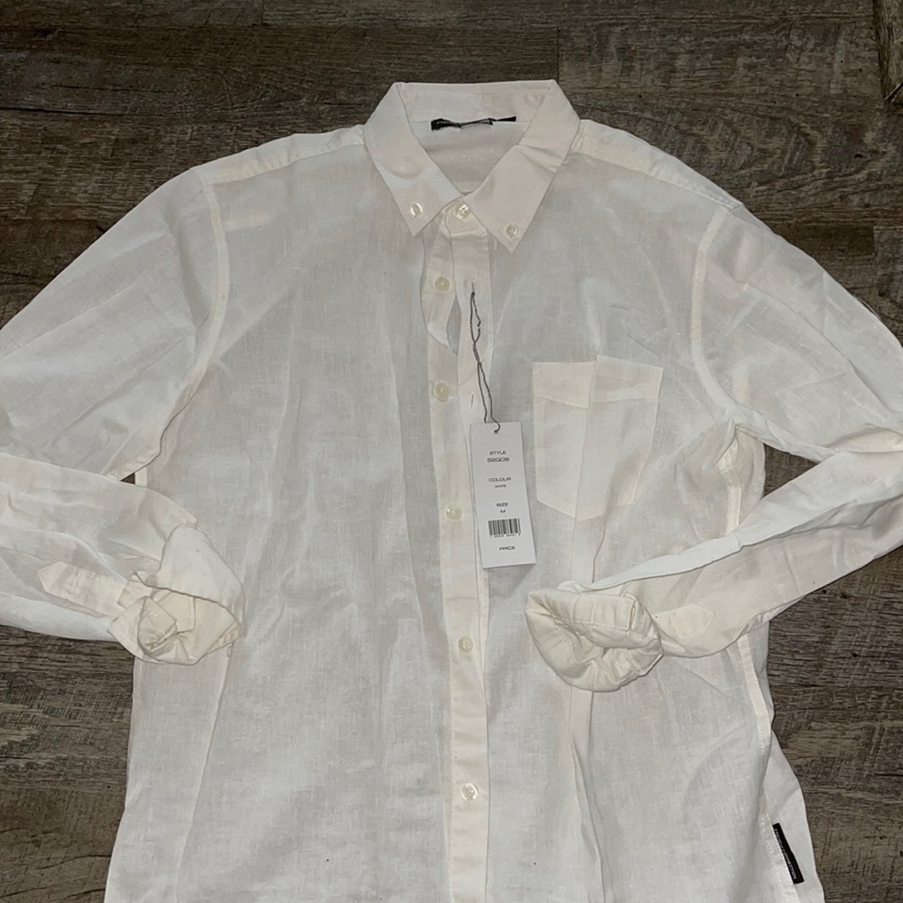 ASOS long sleeve white collared shirt